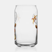 Grappig rendier gluurt Kerstmis meme Blikvorm Glas (Links)