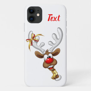 Grappig rendier gluurt Kerstmis meme iPhone 11 Hoesje