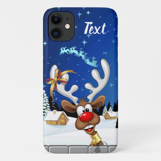 Grappig rendier gluurt Kerstmis meme Case-Mate iPhone Case (Achterkant)