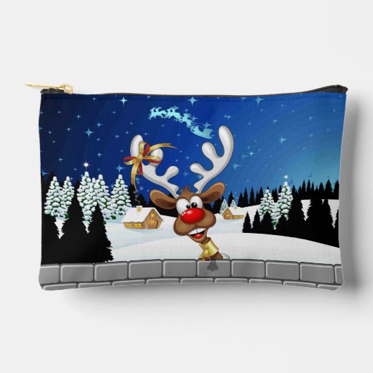 Grappig rendier gluurt Kerstmis meme Etui (Voorkant)