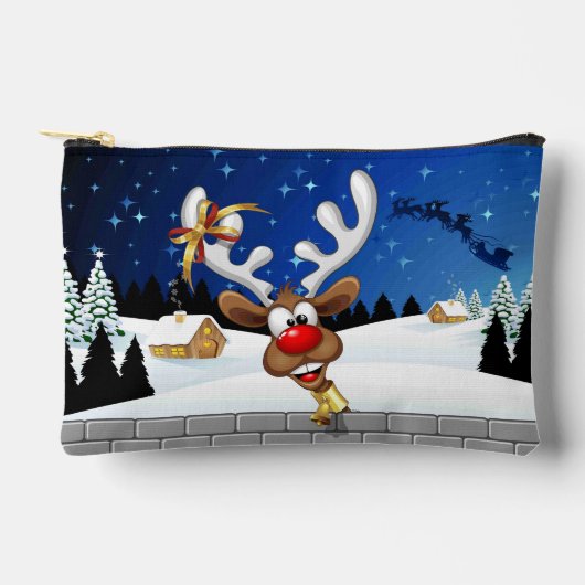 Grappig rendier gluurt Kerstmis meme Etui (Voorkant)