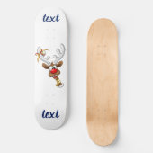 Grappig rendier gluurt Kerstmis meme Skateboard (Voorkant)