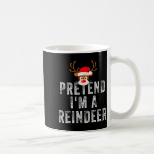 Grappig Rendier Kerst Kledingstuk Doe alsof ik een Koffiemok