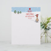 Grappig Rendier Kerstmis Nieuwjaarsboom 2025 (Staand voorkant)