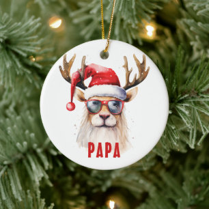 Grappig rendier papa gepersonaliseerd Ornament