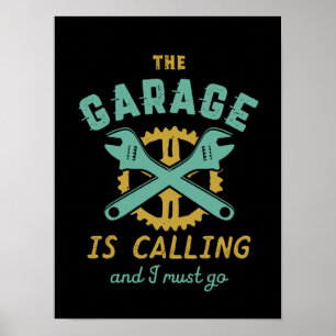 Grappig reparatiemechanisme poster