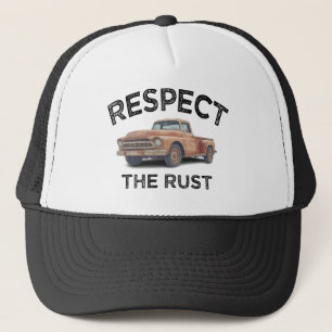 grappig RESPECT THE RUST Pick-up Truck Vader Grap Trucker Pet