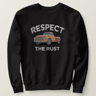 grappig RESPECT THE RUST Pick-up Truck Vader Grap Trui