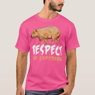 Grappig respect voor de Capybara T-shirt