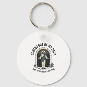 Grappig Resurrection Cave Citaat Vintage Gravure D Sleutelhanger
