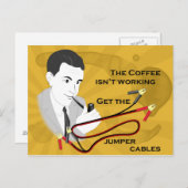 Grappig Retro Dad Koffie Briefkaart (Voorkant / Achterkant)