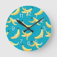 Grappig Retro Geel Banaan Patroon Feest Bewerkbaar