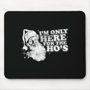 Grappig, Retro, Kerstmis, Kerstman Ik ben hier all Muismat