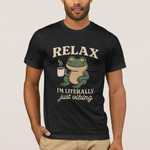 Grappig Retro Kikker Trillende Aesthetic Meme T-Sh T-shirt