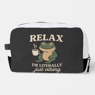 Grappig Retro Kikker Trillende Aesthetic Meme T-Sh Toilettasje