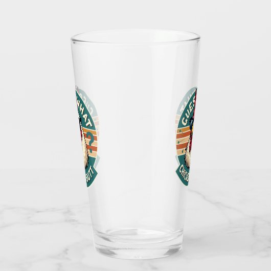 Grappig retro kip kont grap ontwerp glas (Rechts)