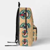 Grappig Retro Kippenkont Grappen Design Bedrukte Rugzak (Links)