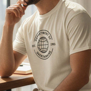 Grappig Retro Ministerie van Overdenken Introvert T-shirt
