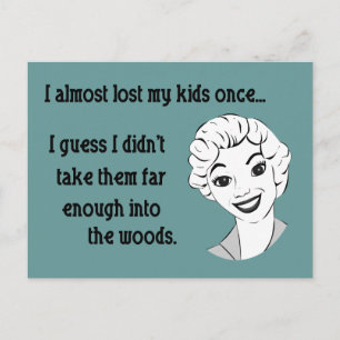 Grappig Retro Mom Briefkaart
