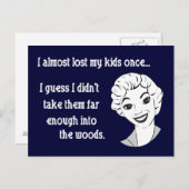 Grappig Retro Mom Briefkaart (Voorkant / Achterkant)