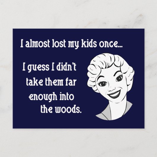 Grappig Retro Mom Briefkaart (Voorkant)