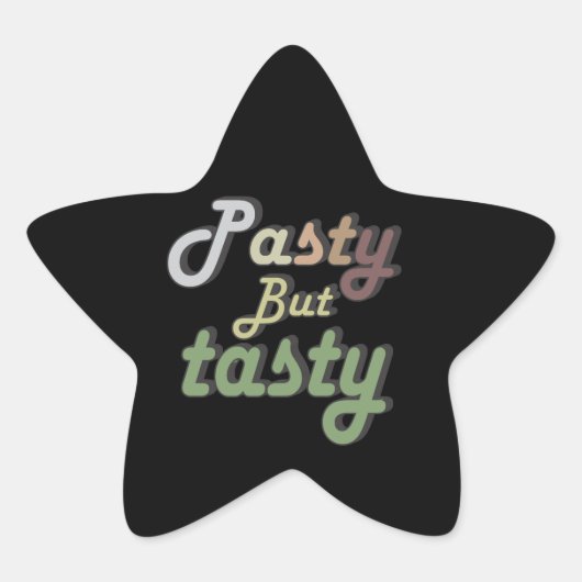Grappig Retro Pasty Blonde Ster Sticker (Voorkant)
