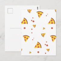 Grappig Retro Pepperoni Pizza Minimalistisch Patro