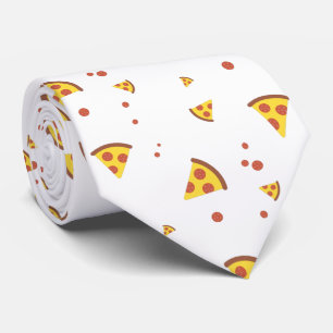 Grappig Retro Pepperoni Pizza Minimalistisch Patro Stropdas