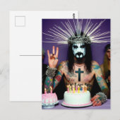 Grappig Retro Punk Rock Gothic Verjaardagsfeestje  Briefkaart (Voorkant / Achterkant)