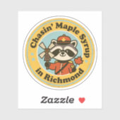 Grappig Richmond cadeau voor Maple Lovers Sticker (Vel)