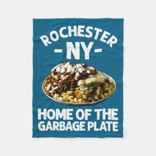 Grappig Rochester Ny Afval Plaat Cadeau Cool Nieuw Fleece Deken