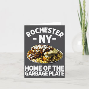 Grappig Rochester Ny Garbage Plate Cadeau Cool New Kaart