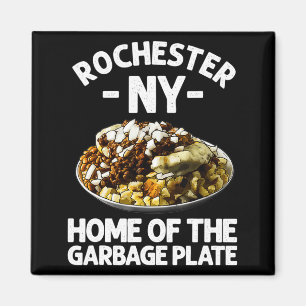 Grappig Rochester Ny Garbage Plate Cadeau Cool New Magneet