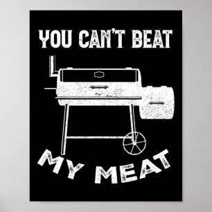 Grappig Roken Grilling Party Smoker Je kunt niet v Poster