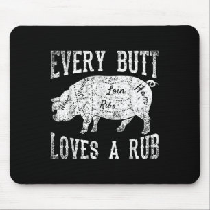 Grappig Roken Vlees Bacon Lover BBQ Chef Gift Rook Muismat