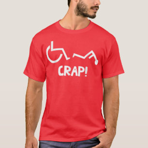 Grappig rolstoelkraan grappig, cool gehandicapt t-shirt