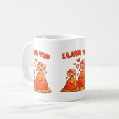 Grappig romantisch cadeau koffiemok (Voorkant links)