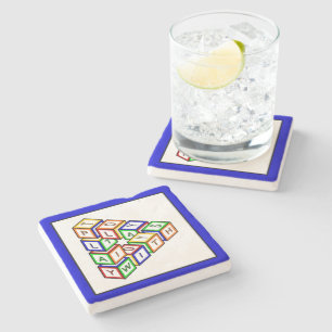 Grappig Rood Blauw Geel Groen Kind Speelgoed Block Stenen Onderzetter