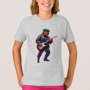 Grappig Rottweiler Rockster T-Shirt