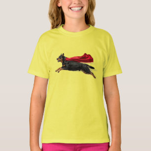 Grappig Rottweiler Superhelden Kinder T-Shirt