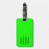 GRAPPIG ROZE JE ZIET ER NIET UIT ALS MIJN BAASJE BAGAGELABEL (Achterkant verticaal)