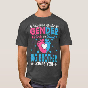Grappig roze of blauwe Big Brother houdt van je ge T-shirt