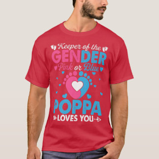 Grappig roze of blauwe papaver houdt van je geslac t-shirt