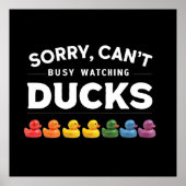 Grappig Rubber Duck Lover ontwerp Poster (Voorkant)