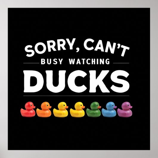 Grappig Rubber Duck Lover ontwerp Poster (Voorkant)