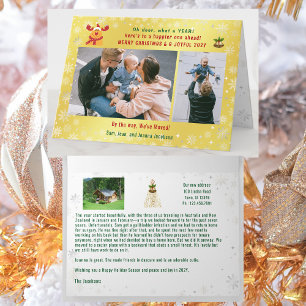 Grappig Rudolph Oh Deer We hebben 3 foto's Golden Kaart