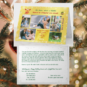 Grappig Rudolph Oh Deer We hebben 5 foto's Golden  Kaart