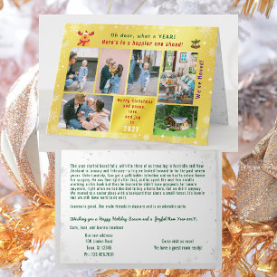 Grappig Rudolph Oh Deer We hebben 6 foto's Golden Kaart