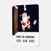 Grappig Rugby Collectible Keramisch Ornament (Voorkant links)