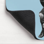 grappig  rugby die katten speelt muismat (Hoek)